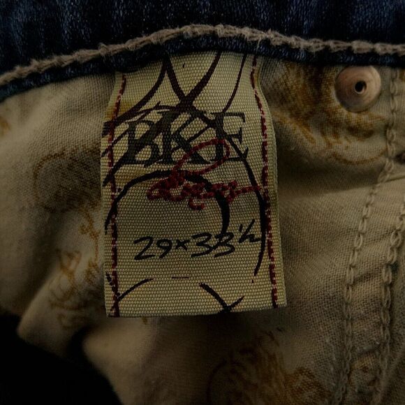 BKE Womens sz 29 Jeans Sabrina Boot Cut Dark Wash Faded Denim - Picture 4 of 5